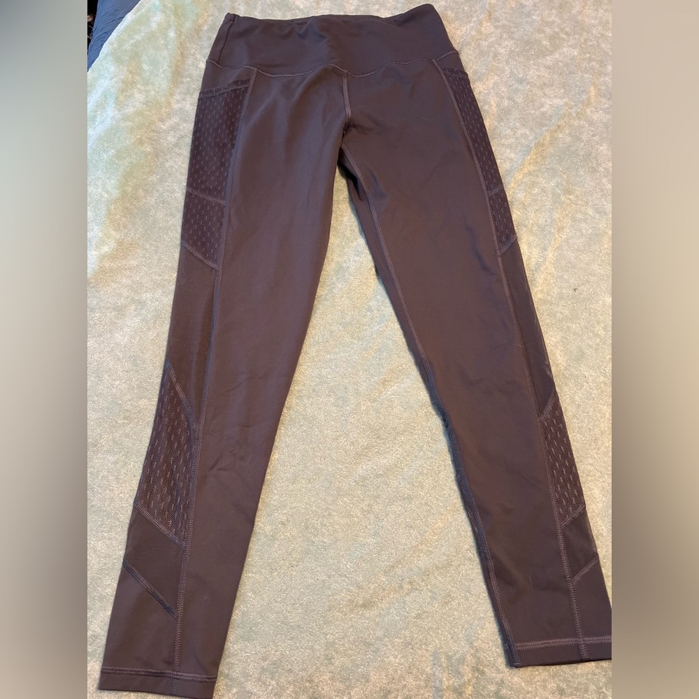 Victoria's Secret Sport Knockout Gray Lace Leggings M